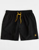 ELEMENT Canyon Mens Black Volley Shorts image number 1