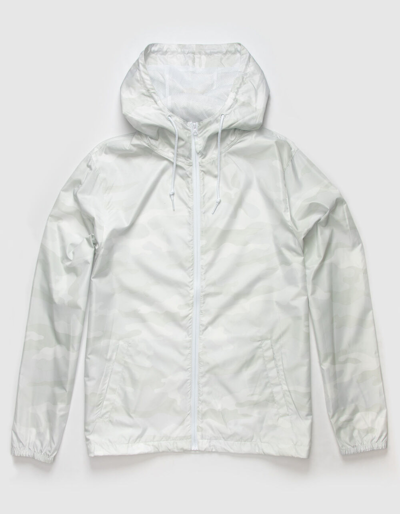 INDEPENDENT TRADING COMPANY Lightweight Mens White Windbreaker Jacket image number 0
