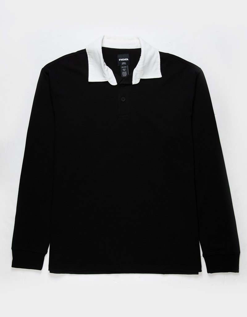 RSQ Mens Solid Rugby Shirt image number 0