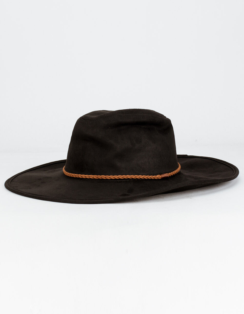 Braid Band Womens Black Fedora image number 0