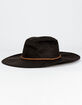 Braid Band Womens Black Fedora image number 1