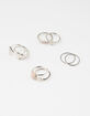 FULL TILT 8 Pack Heart/Rhinestone Ring Set image number 1