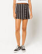 IVY & MAIN Stripe Button Front Mini Skirt image number 2
