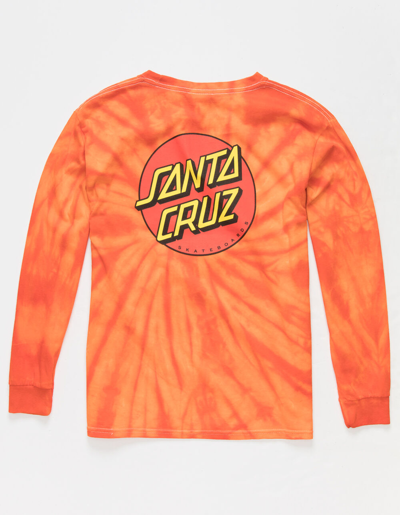 SANTA CRUZ Classic Dot Boys Tie Dye T-Shirt image number 0
