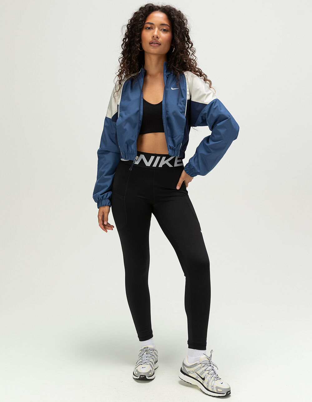 NIKE Sportswear Womens Shrunken Track Jacket - NAVY - XL | Tillys