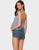 EDIKTED Jenson Backless Gingham Top image number 4