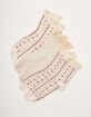 FREE PEOPLE Ruffle Sock 3 Pack image number 1