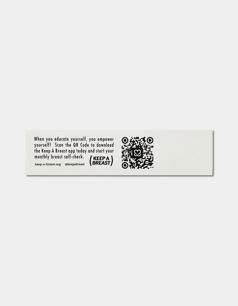 KEEP A BREAST I Love Boobies! Bumper Sticker image number 1