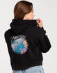 HURLEY Protect The Sea Womens Crop Zip-Up Hoodie image number 2