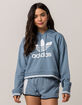 ADIDAS Active Icons Slate Blue Womens Crop Hoodie image number 1