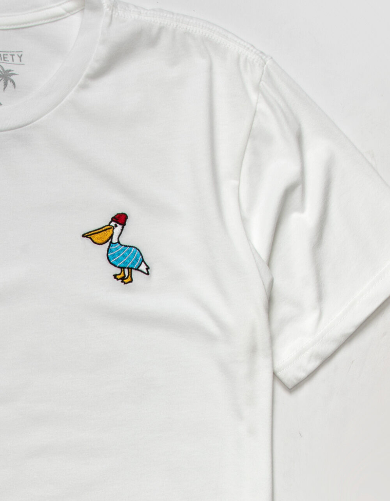 RIOT SOCIETY Embroidered Pelican Mens T-Shirt image number 1
