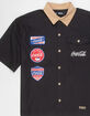 COCA-COLA Mens Rhinestone Button-Up Shirt image number 4