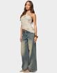 EDIKTED Beaded Sequin Asymmetric Halter Top image number 4