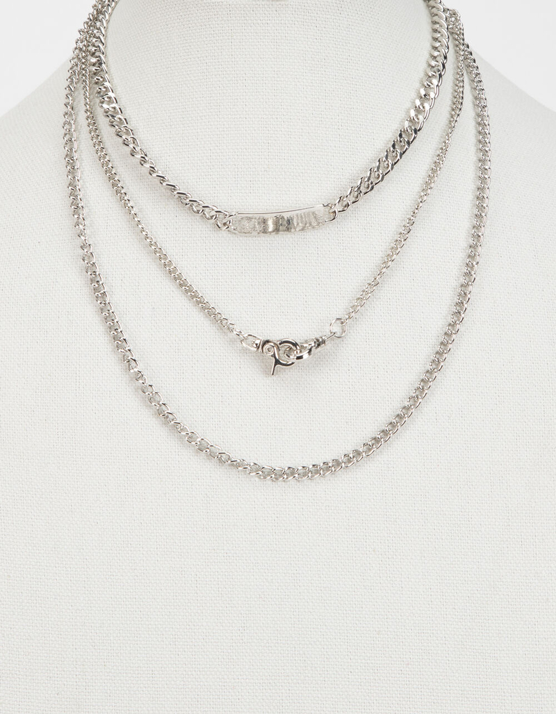 FULL TILT ID Tag & Hook Layered Necklace image number 3