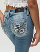 MISS ME Naija Wing Womens Bootcut Jeans image number 2