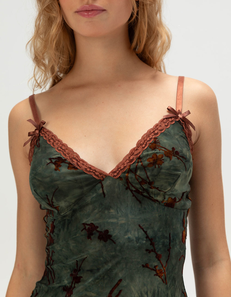 FULL TILT Flocked Womens Cami image number 4