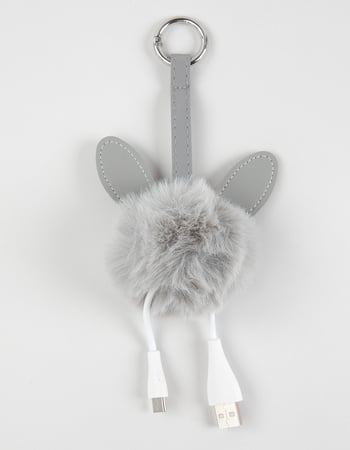 Plush Keychain USB-A to USB-C Phone Charger Alternative Image