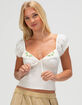 BDG Urban Outfitters Cameron Womens Embroidered Blouse image number 1
