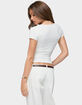 EDIKTED Malka Two Piece Tie Front Top image number 3