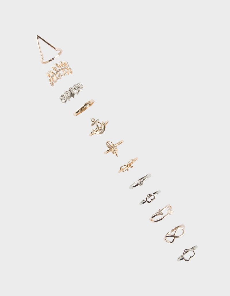 FULL TILT 12 Piece Infinity Rings image number 0