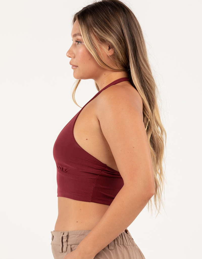 RSQ Womens Solid Halter Top image number 5