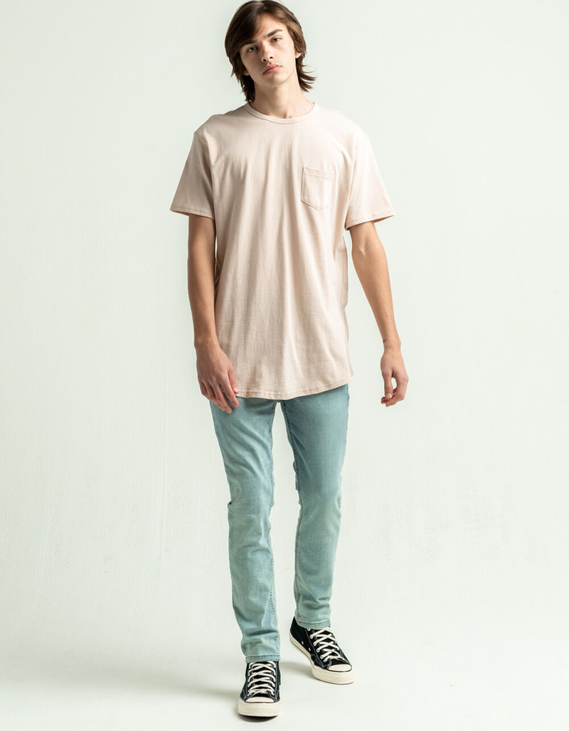 RSQ Mens Dusty Pink Tall Pocket Tee image number 5