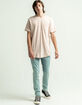 RSQ Mens Dusty Pink Tall Pocket Tee image number 6