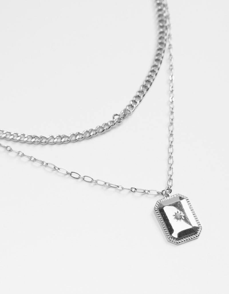 FULL TILT Layered Dog Tag Necklace image number 1
