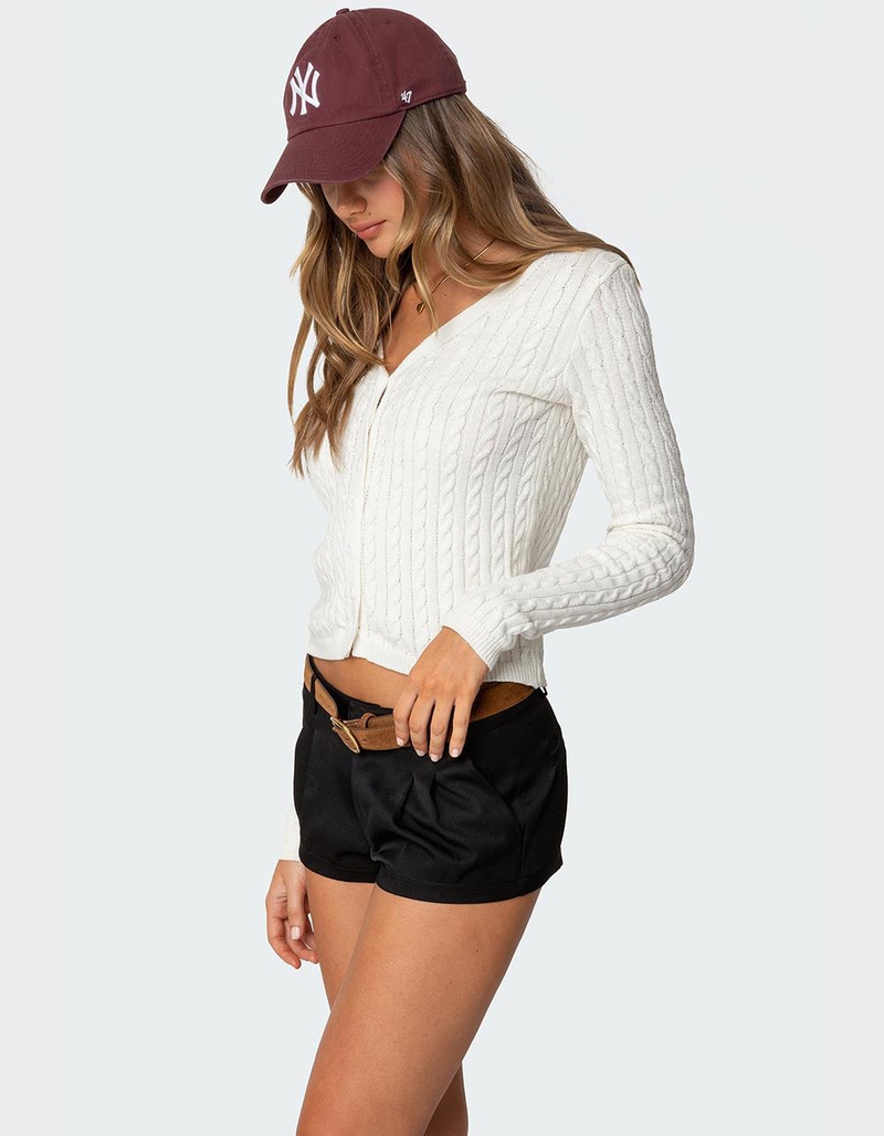 EDIKTED Odelia Cable Knit Cardigan image number 2
