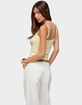 EDIKTED Naia Pointelle Knit Tank Top image number 3