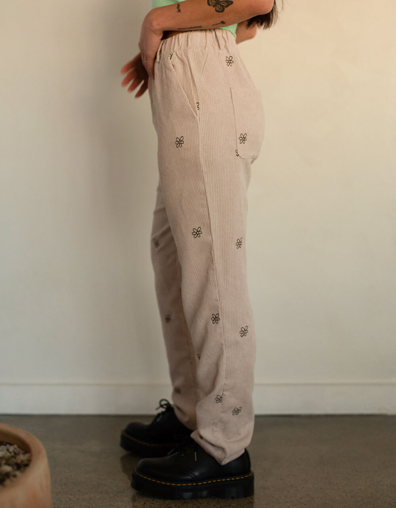DAISY STREET Embroidered Womens Corduroy Pants image number 4