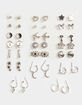 FULL TILT 20 Pack Ying Yang & Star & Moon Earrings Set image number 1