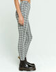 FULL TILT Plaid Ponte Womens Skinny Pants image number 3