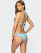 EDIKTED Golden Ruffle Edge Triangle Bikini Top image number 2