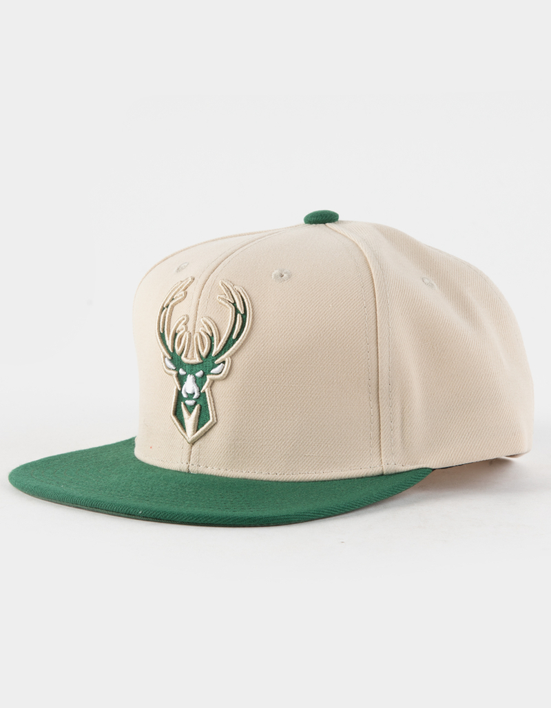 MITCHELL & NESS Milwaukee Bucks Mens Snapback Hat image number 0