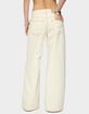 EDIKTED Contrast Stitch Low Rise Wide Leg Jeans image number 2