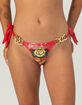 ED HARDY Link Tie Side Cheeky Bikini Bottoms image number 2