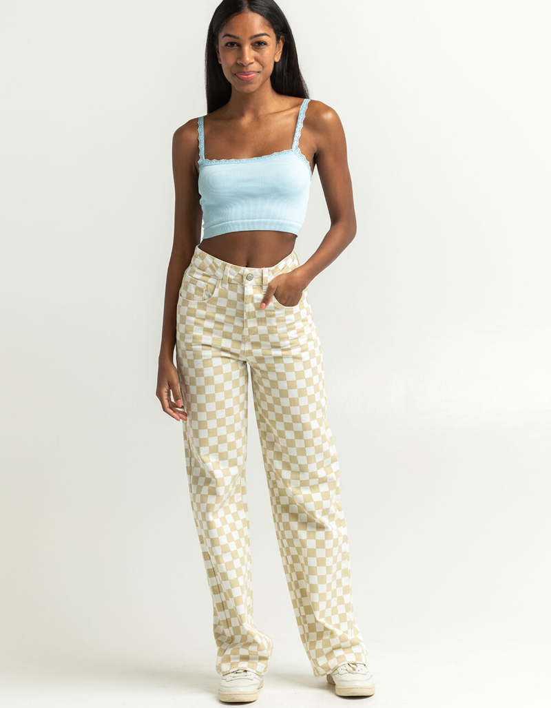 RSQ Checkerboard Womens Pants image number 6
