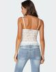 EDIKTED Torin Sheer Lace Tank Top image number 5