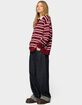 EDIKTED Rilynn Striped Polo Sweater image number 4