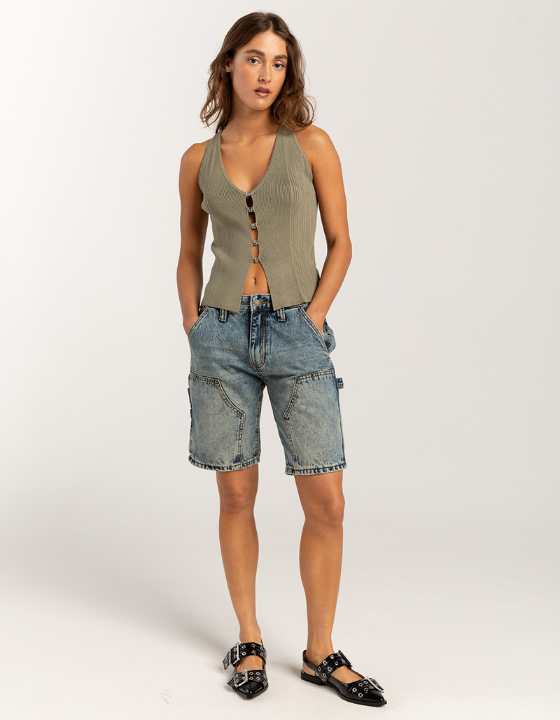 GUESS ORIGINALS Panel Womens Carpenter Shorts image number 6