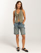 GUESS ORIGINALS Panel Womens Carpenter Shorts image number 7