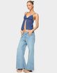 EDIKTED Petite Low Rise Wide Leg Jeans image number 4