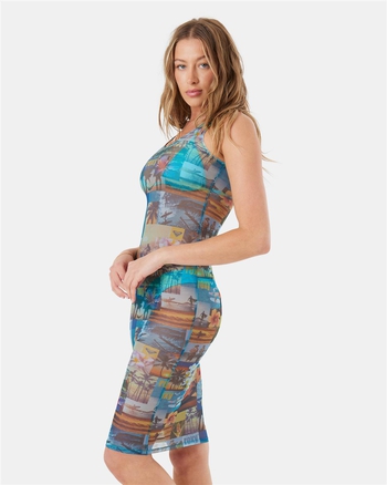 ROXY Postcards From Paradise Mesh Cover-Up Dress Alternative Image