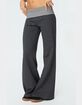 EDIKTED Meggy Striped Fold Over Pants image number 4