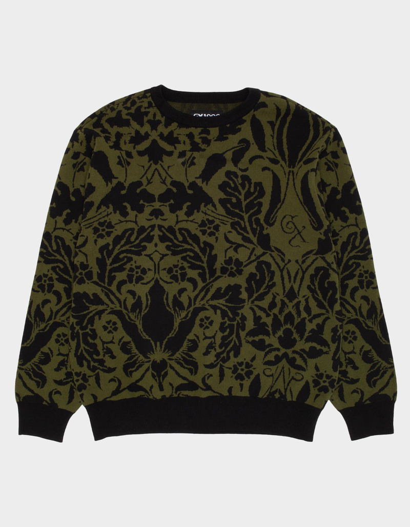 GX1000 Jacquard Knit Mens Floral Sweater image number 0