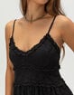 FULL TILT Womens Lace Tiered Slip Dress image number 2