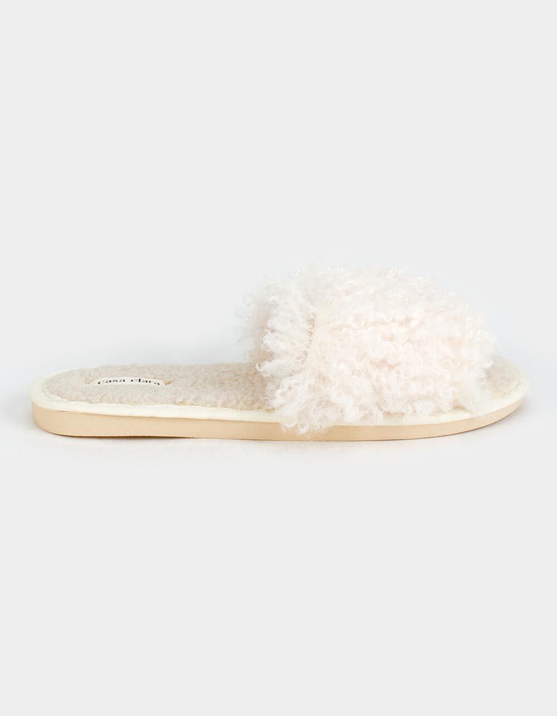 CASA CLARA Lola Womens Ivory Slippers image number 1
