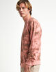RSQ Tie-Dye Crewneck Mens Pink Sweatshirt image number 3