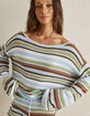 RHYTHM Frankie Stripe Womens Long Sleeve Top image number 2